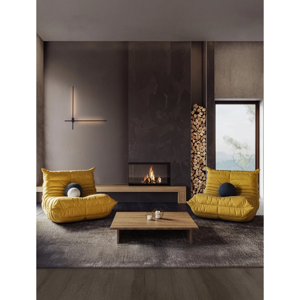 Strakke wandlamp Peak zwart Lyora 5212017473707