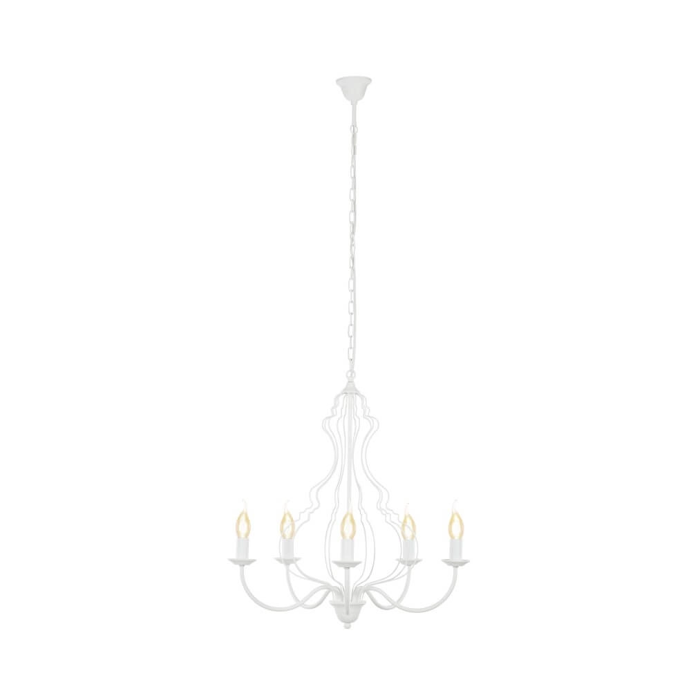 Witte kroonluchter Margaret Ø 55cm Witte kroonluchter Margaret Ø 55cm