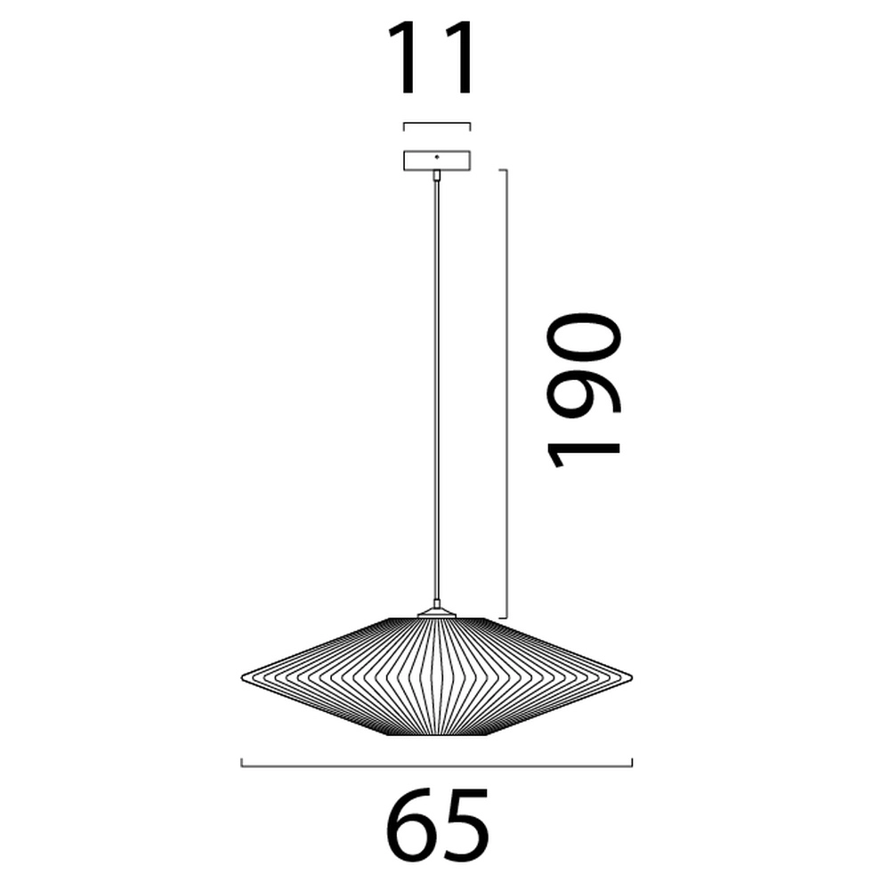 Japandi hanglamp Bicono Ø 65cm Masterlight 8718121344775