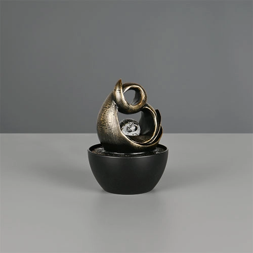 Tafellamp Luma bruin Trio 4017807691375