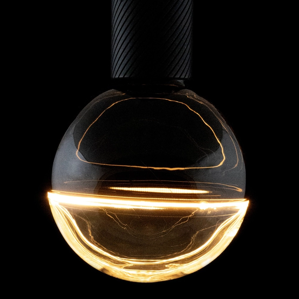 Lichtbron zwart en helder Illusion 6W - E27 - 260lm - 1900K - Ø 14,5cm