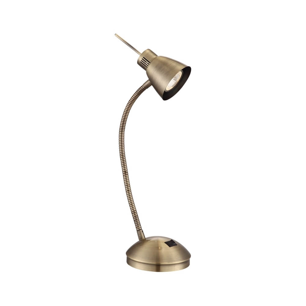 Klassieke bureaulamp Nuova nikkel mat