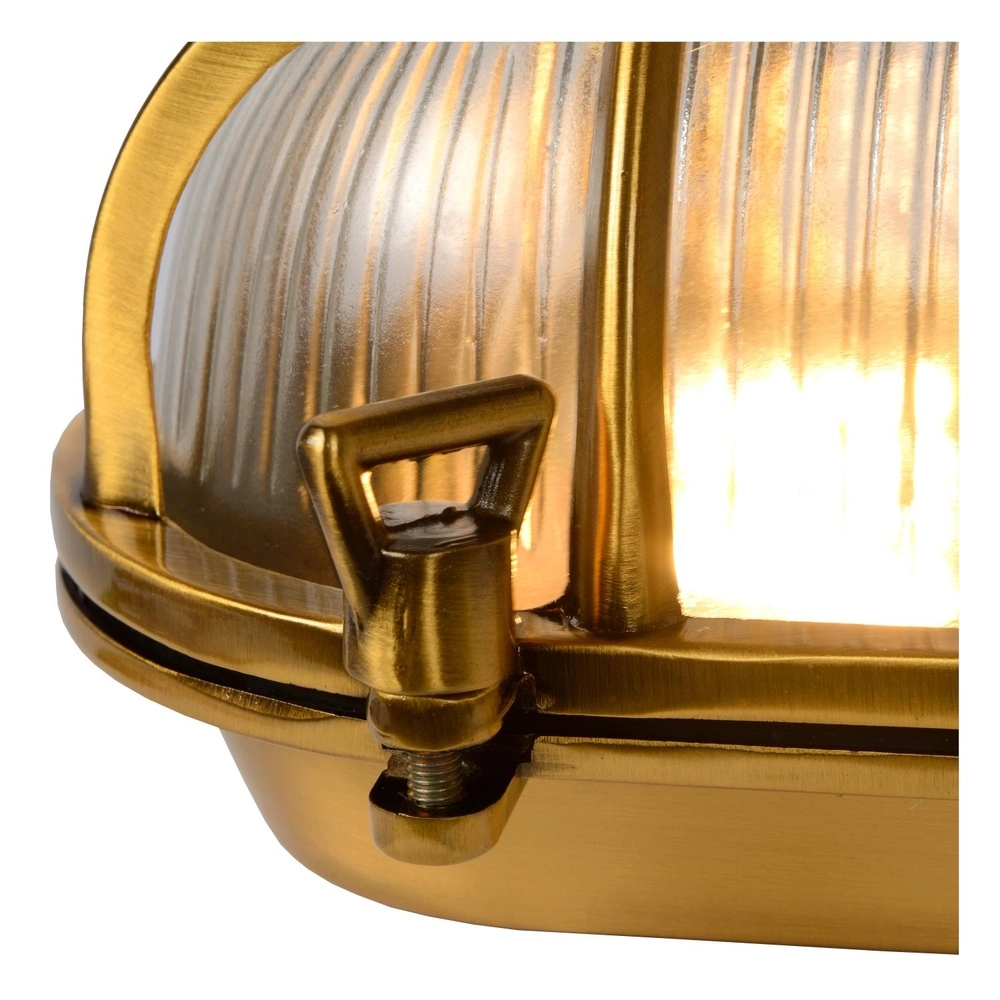 Bullseye wandlamp Dudley IP54 goud Lucide 5411212114884