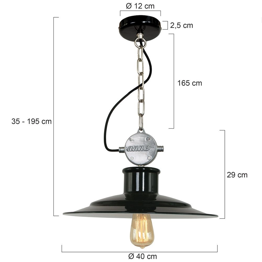 Landelijke hanglamp Millstone 40 Steinhauer 8712746104431