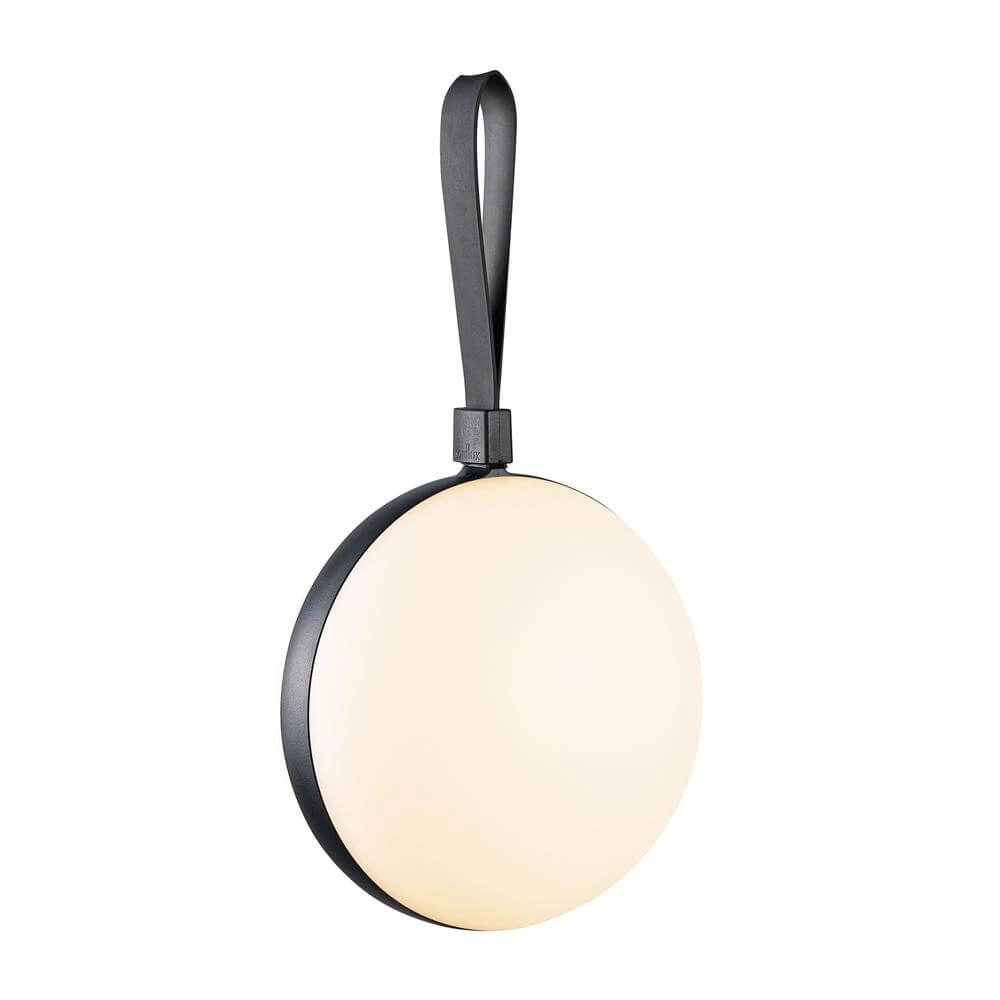 Strak tafellampje Bring To-Go zwart Ø 16cm Strak tafellampje Bring To-Go zwart Ø 16cm