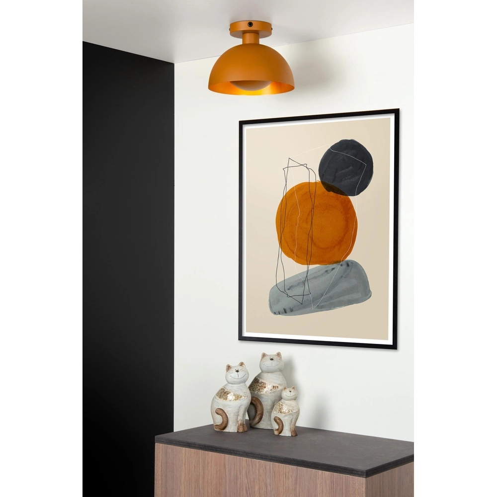 Design plafondlamp Siemon geel Lucide 5411212451736