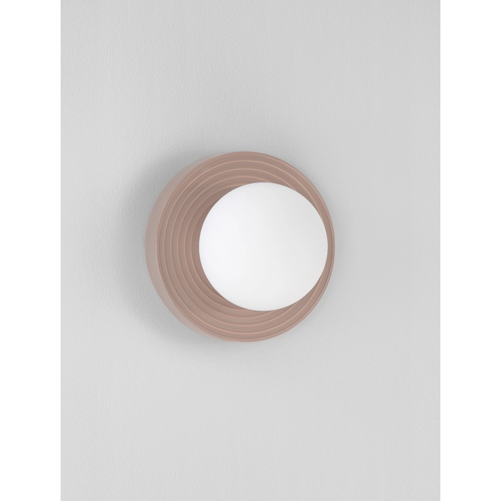 Wandlamp Orbique mokka bruin Ø 22cm Lyora 5212017483874