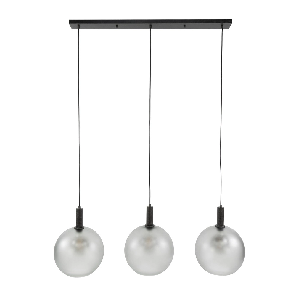 Glazen hanglampen Bubble 3x E27 Lyora 8716803513471