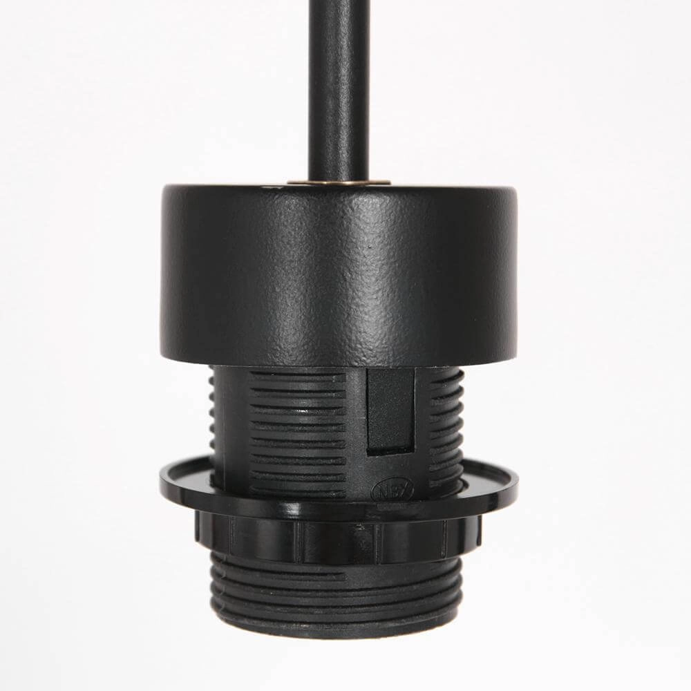 Hanglamp Sparkled Light zwart met strokleurige kap Ø 50cm Steinhauer 8712746172539