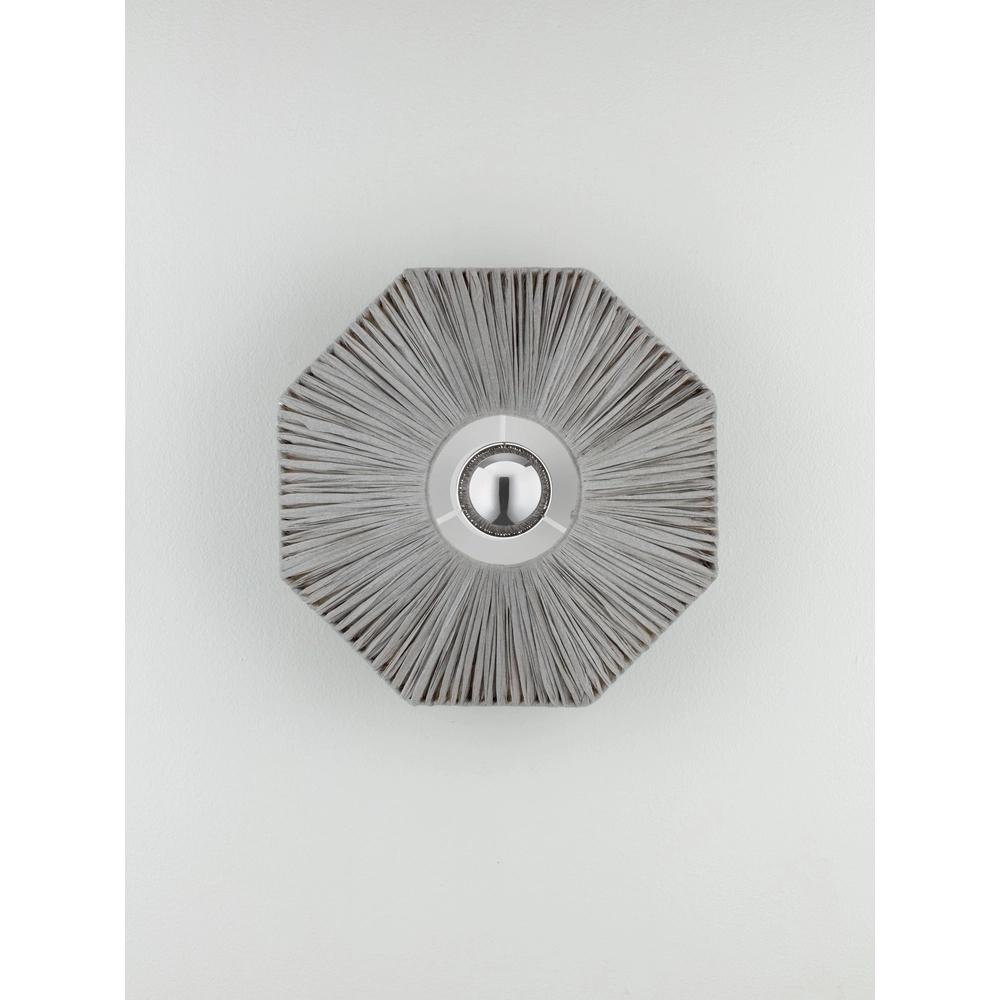 Wandlamp Elvio grijs Ø 30cm Lyora 5212017493866