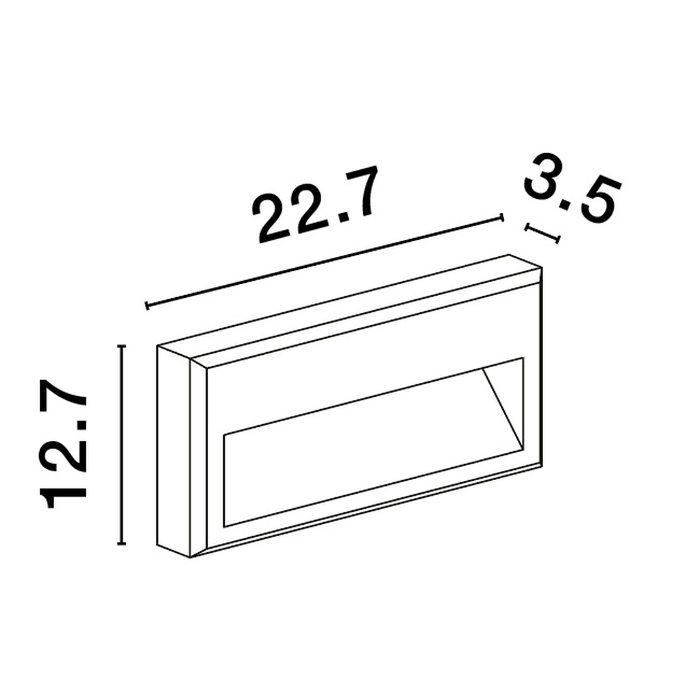 Strakke wandlamp Rio antraciet Lyora 5212017432827