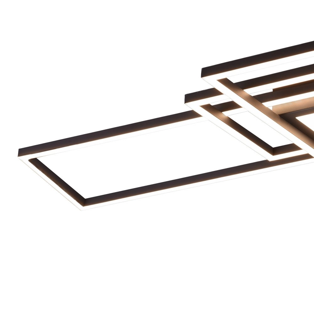 Moderne Plafonnière Irvine zwart Trio 4017807449495