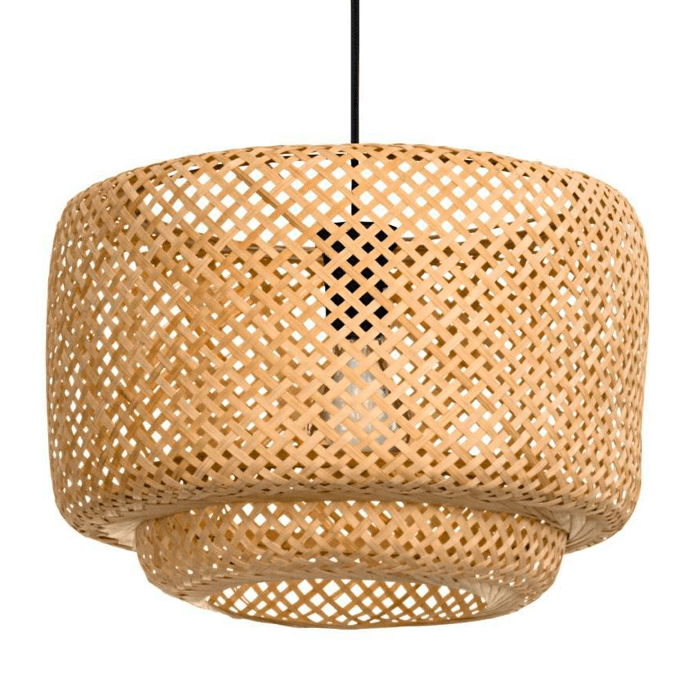 Hanglamp Hettonle met rotan kap Hanglamp Hettonle met rotan kap