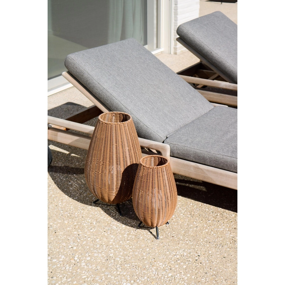 Tafellamp oplaadbaar Colin Ip44 rotan Lucide 5411212031853