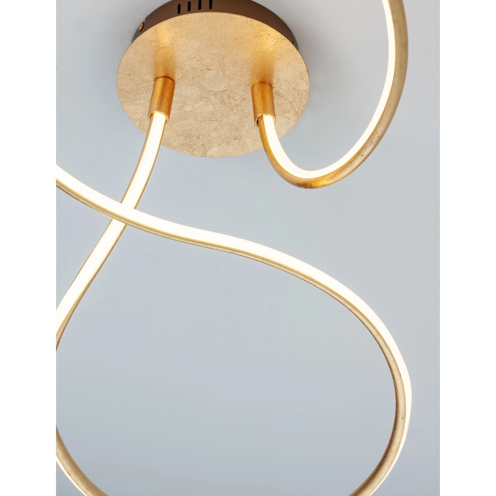 Plafondlamp Fungo krul goud Lyora 5212017419880