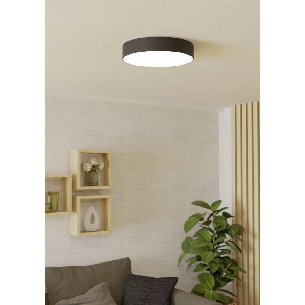 Design plafondlamp Gallizzi-Z smart zwart Ø 39cm Eglo 9008606358168