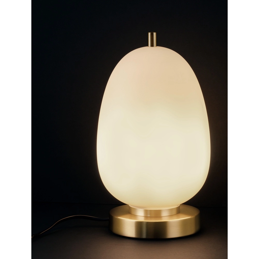 Tafellamp Lato goud met wit