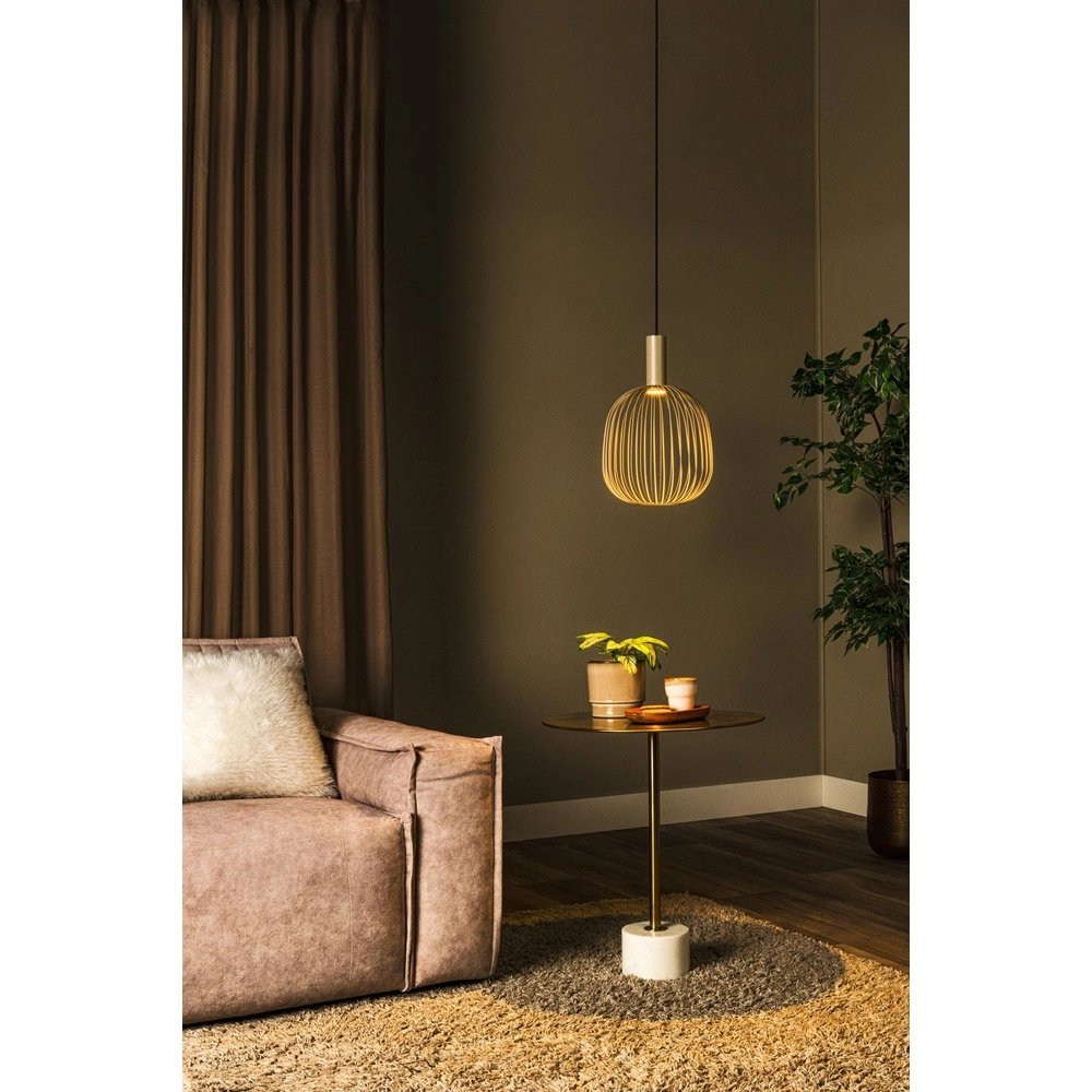 Hanglamp Ø 25cm Esterel zand bruin mini GU10 Lucide 5411212212313