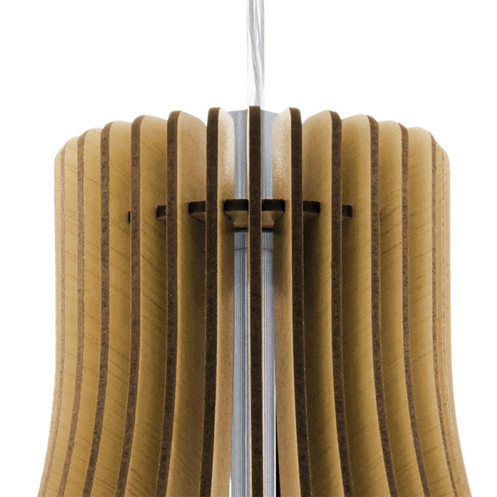 Hanglamp Tindori 38cm lichtbruin hout Eglo 9002759962586