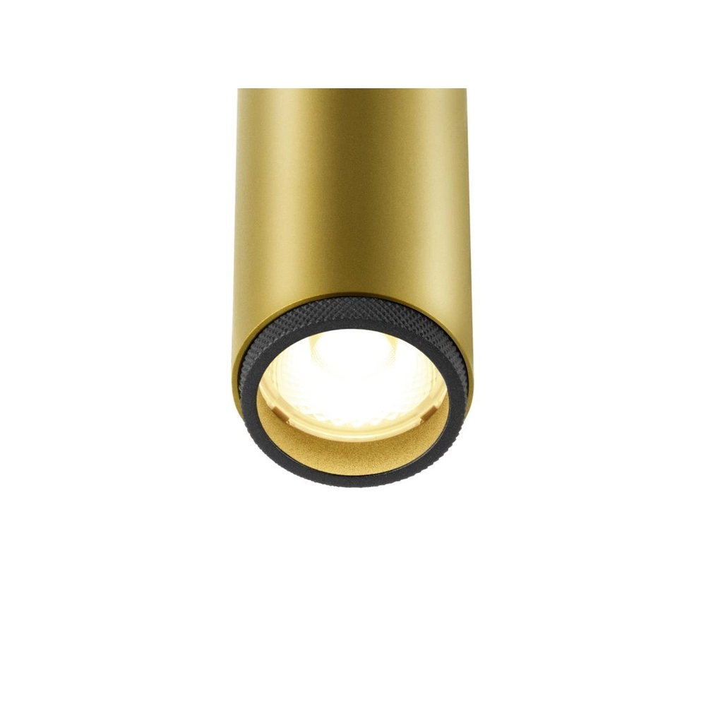 Opbouwspot Grip! S goud met zwart 3000K SLV 4024163304931