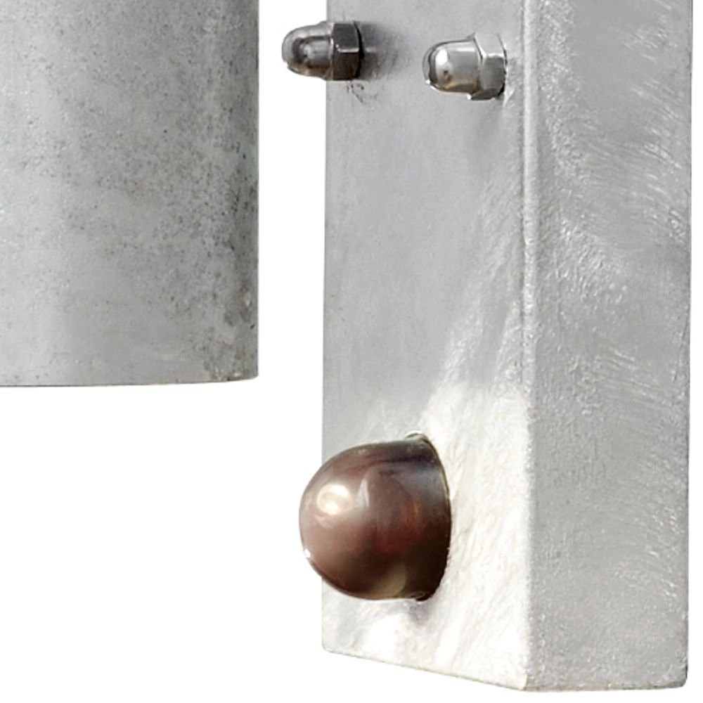 Wandspot Modena Downlight zinkgrijs met bewegingsmelder KonstSmide 7318307541328