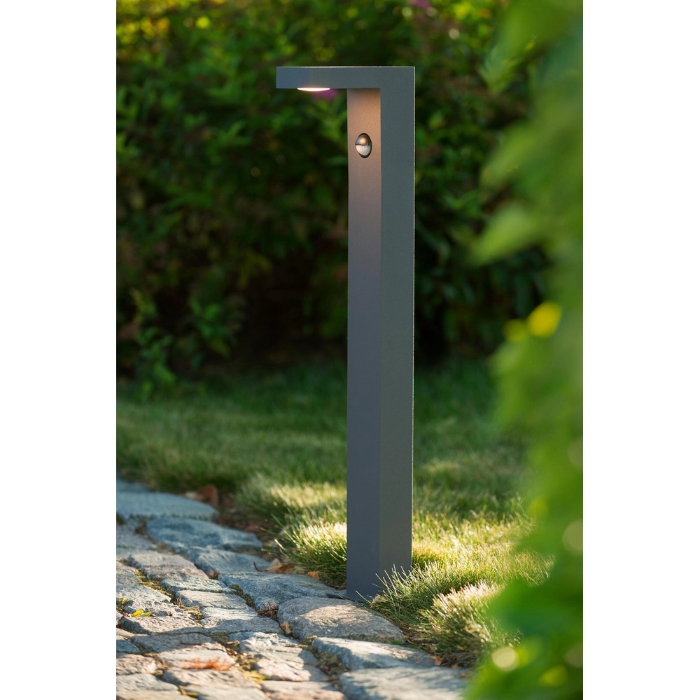 Sokkellamp Texas-Ir met sensor antraciet Lucide 5411212281012