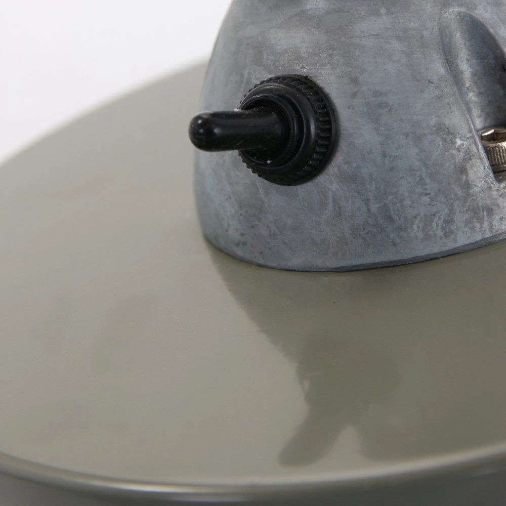 Landelijke bureaulamp Davin retro groen met grijs Steinhauer 8712746102000