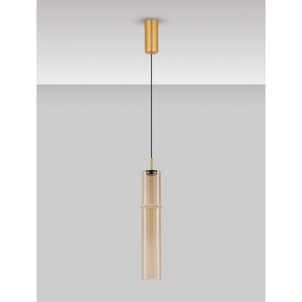 Unieke hanglamp Sano 1-lichts goud Lyora 5212017474025