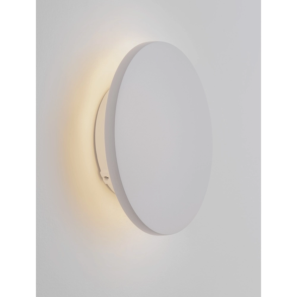 Ronde wandlamp Copper wit Ø 13,5cm