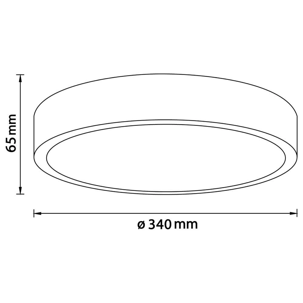 Plafondlamp Moreen Ø 34cm Brilliant 4004353403699