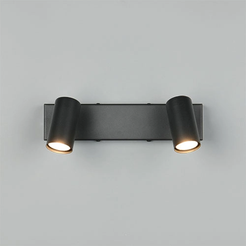 Opbouwspot Taryn 2-lichts zwart Trio 4017807685558