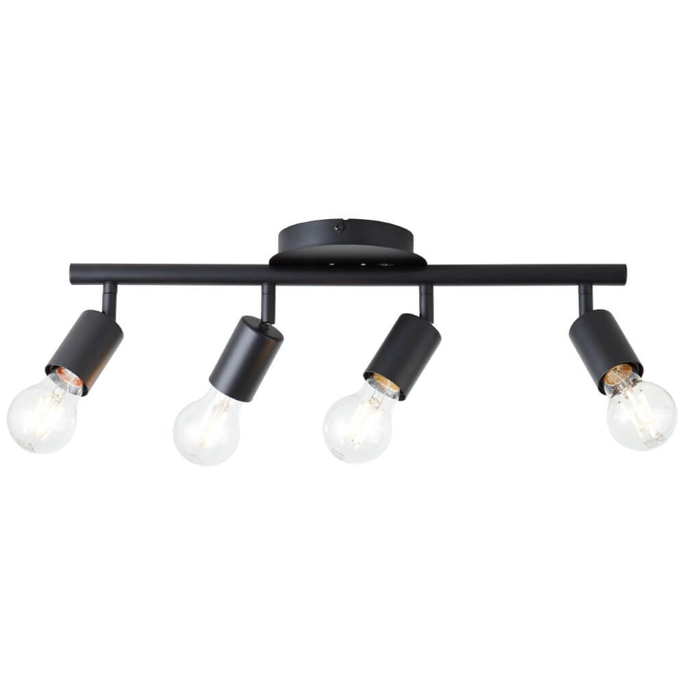 4-lichts plafondlamp Tiffany zwart Brilliant 4004353406485