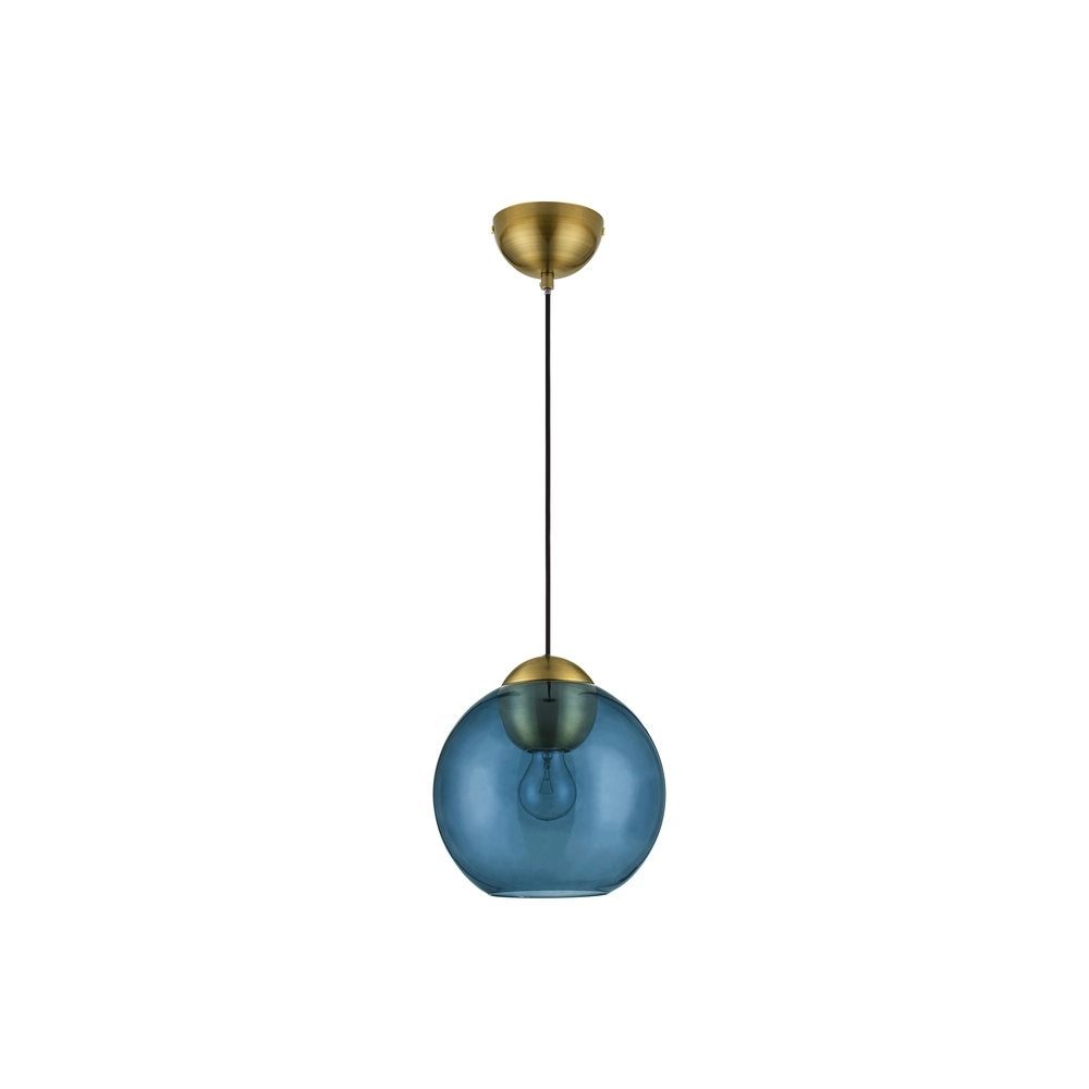Design hanglamp Midori blauw glas Lyora 5212017434258