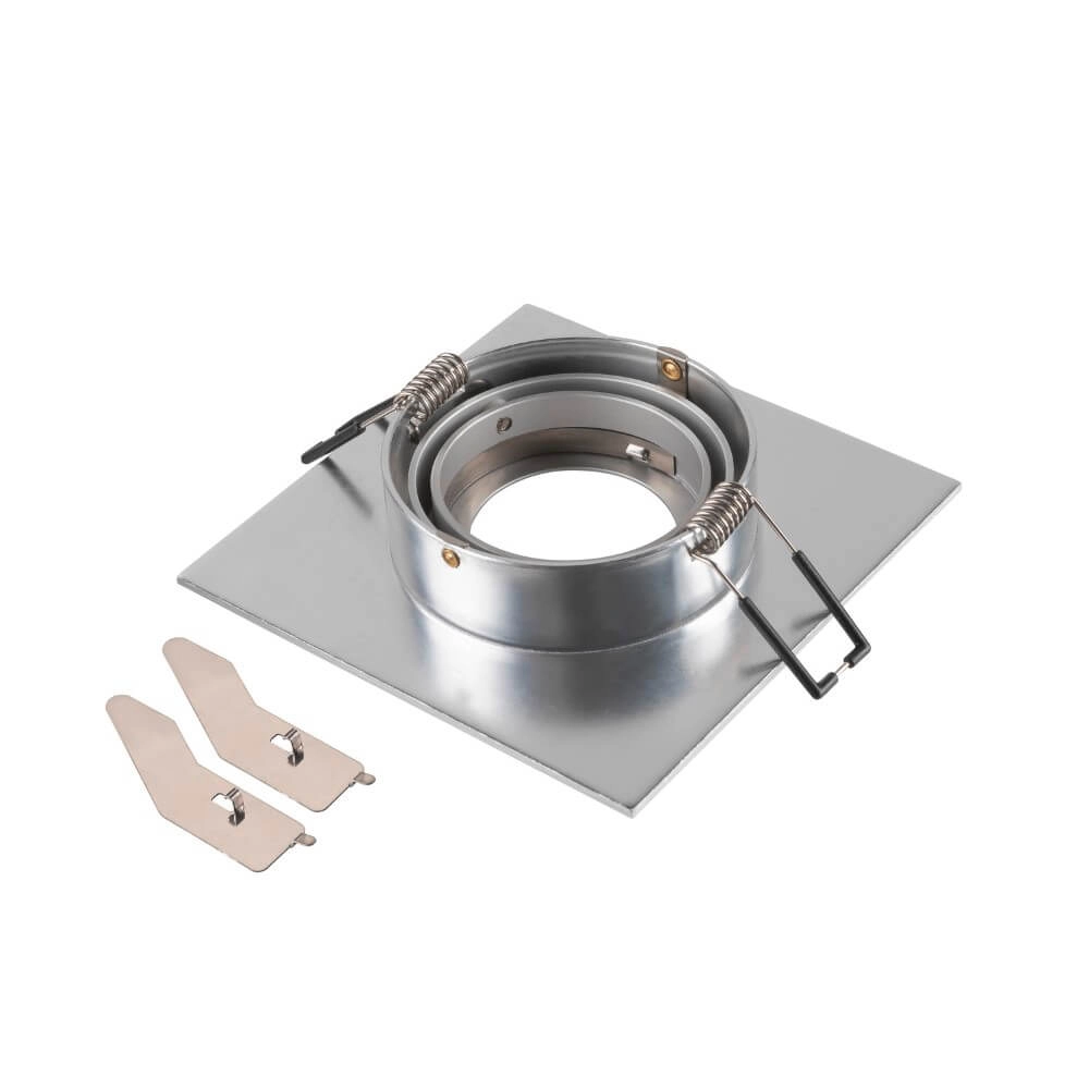 Inbouwring New Tria 75 XL vierkant aluminium - zonder fitting SLV 4024163280457