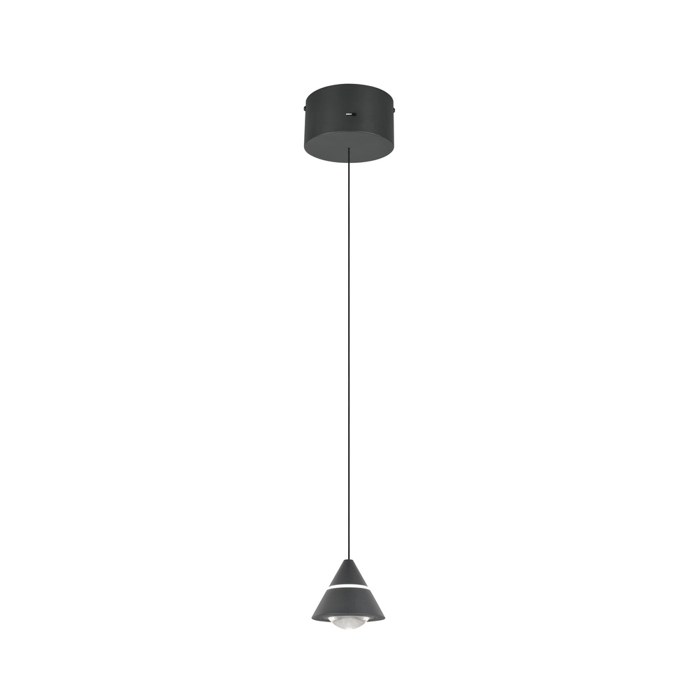Design hanglamp Romeo enkel zwart Trio 4017807667721