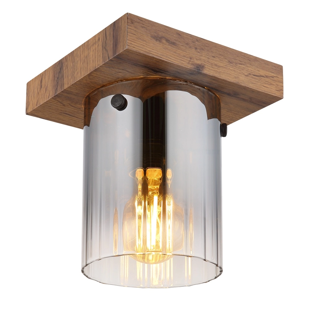 Plafondlamp Underwood hout