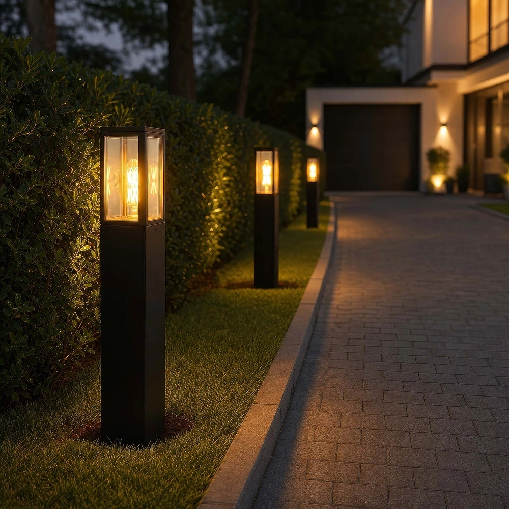 Tuinlamp Dubai zwart 90cm Searchlight 5,05342E+12