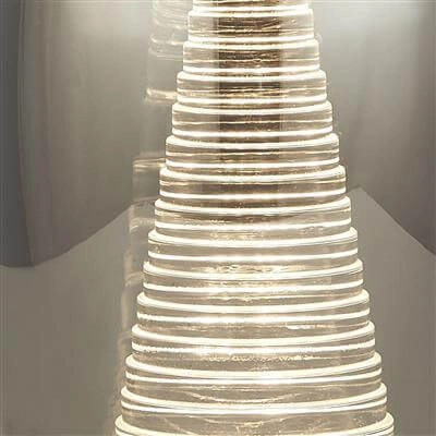 Modern tafellampje Cyclone chroom met smoke glas Searchlight 5053423176031