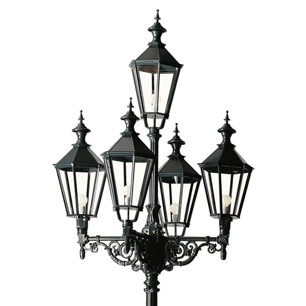 Nostalgische lantaarn London 5-lichts - zwart KS Verlichting 8714732040143