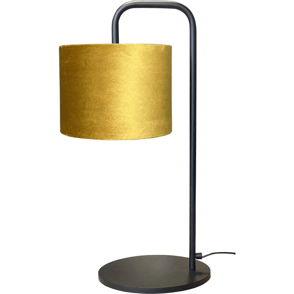 Tafel Schemerlamp Venus met goudkleurige lampenkap Tafel Schemerlamp Venus met goudkleurige lampenkap