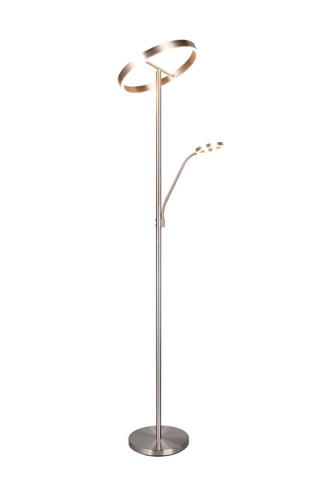 Design leeslamp Willis RVS - 180cm Trio 4017807618129