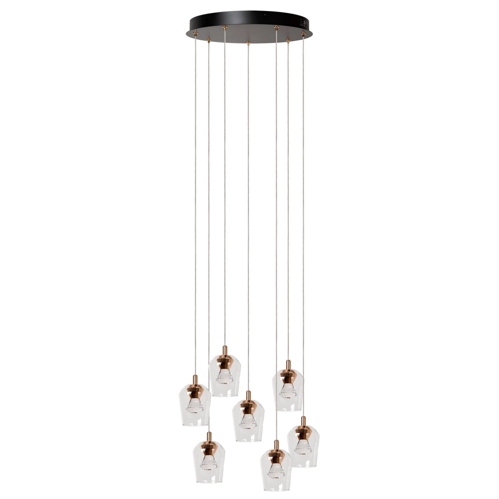 Unieke hanglamp Berliane 7-lichts rond