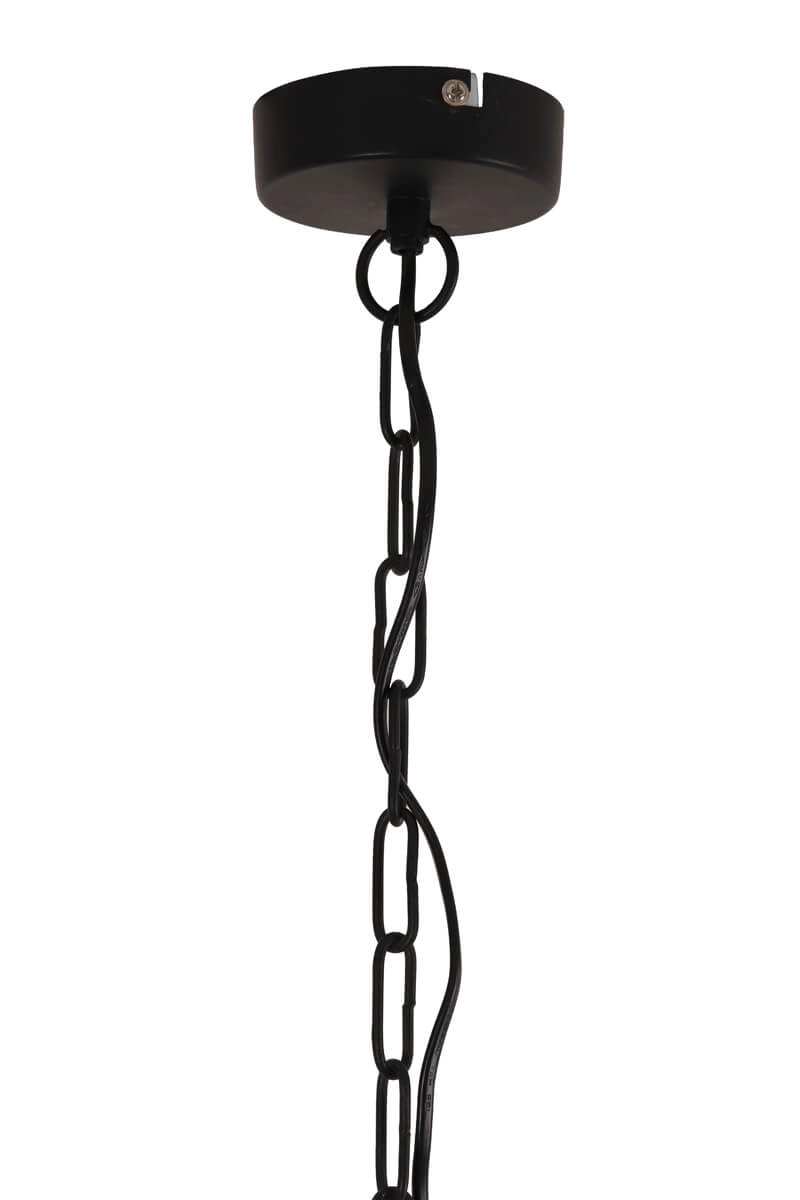 Landelijke hanglamp Kylie zwart Ø 60cm Light & Living 8717807108922