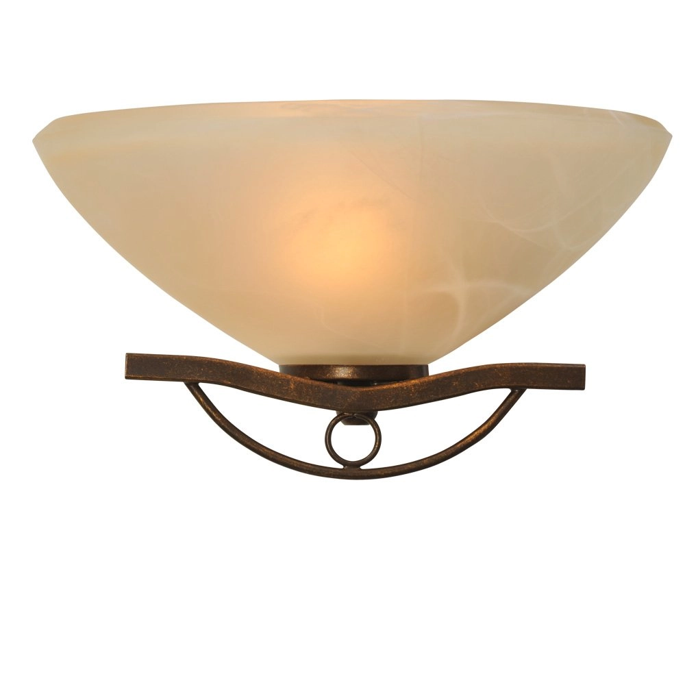 Wandlamp Bolzano 10cm bronsbruin Wandlamp Bolzano 10cm bronsbruin