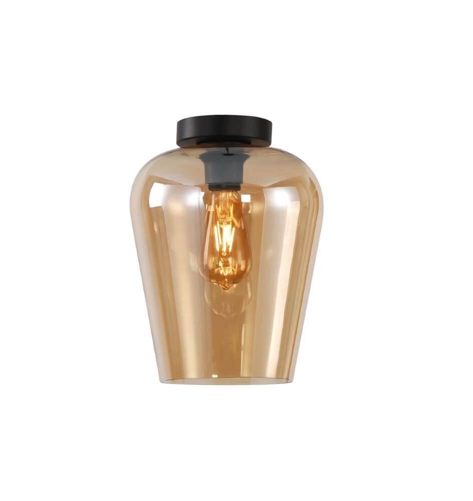 Plafondlamp Tombo amber Ø 23cm
