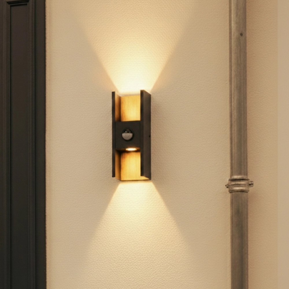 Wandspot Flatt antraciet met sensor