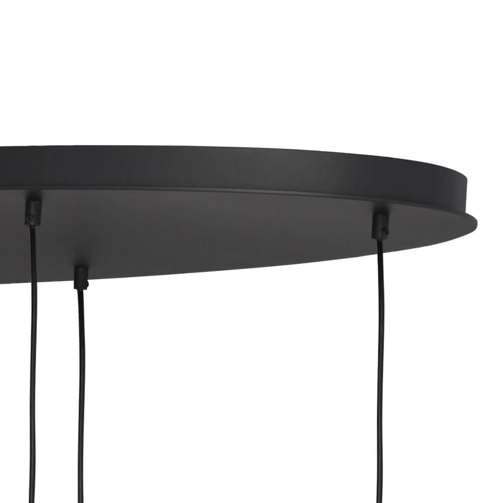 Hanglamp Lava Oval 6x goud glas Ø 22,5cm Masterlight 8718121290133