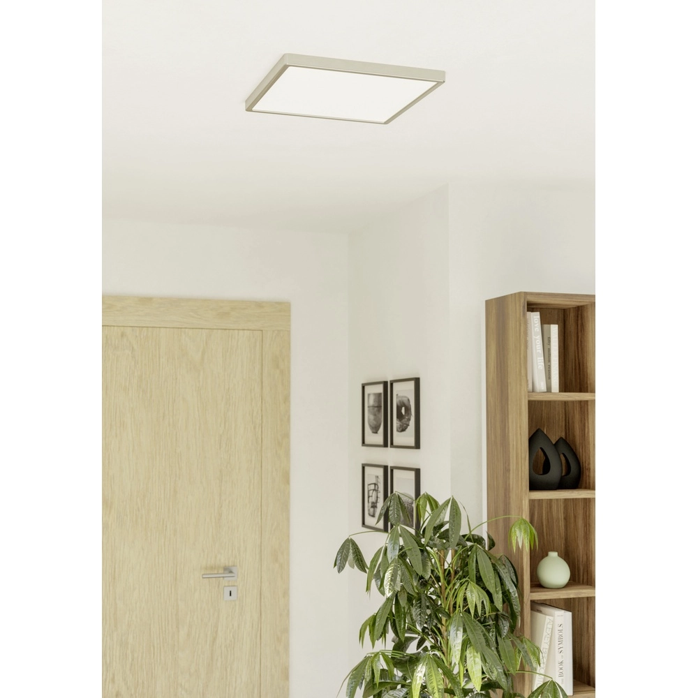 Led plafonnière Fueva 6 vierkant - rvs - 39x39cm Eglo 9008606330294
