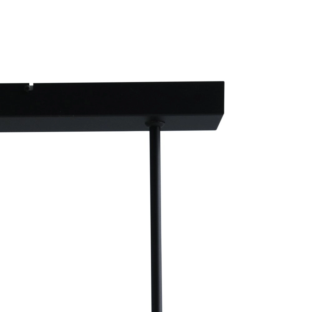 Zwarte eetkamer hanglamp Tube 10-lichts gouden fittingen Masterlight 8718121188720