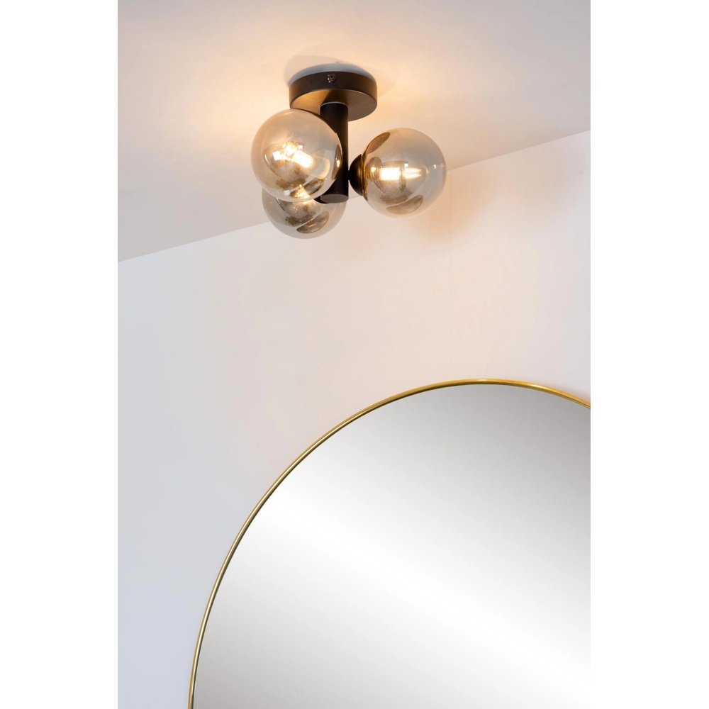 Plafondlamp Trudy zwart 3-lichts Lucide 5411212741028